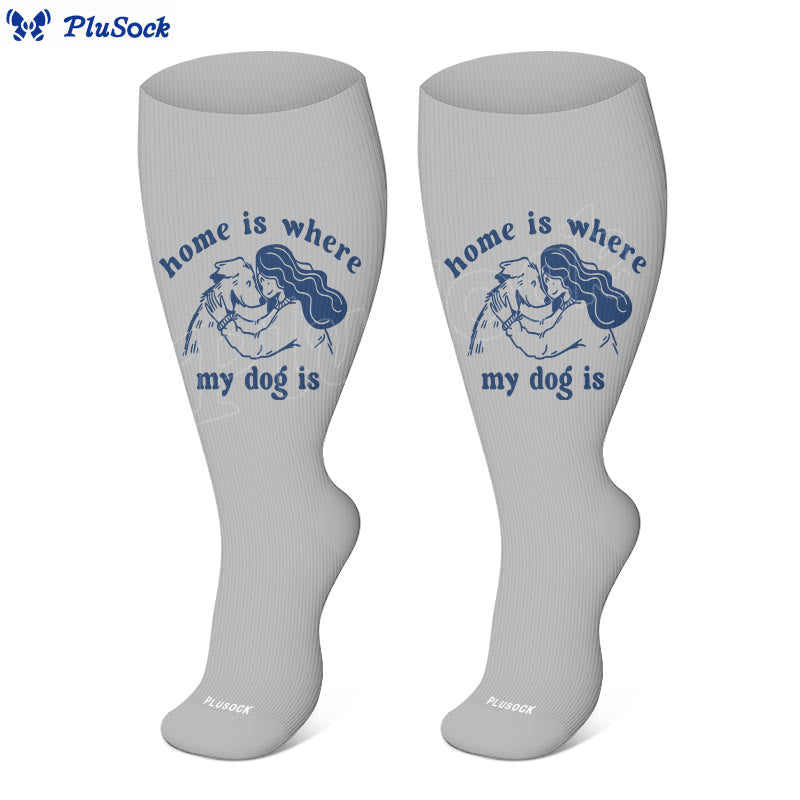 Plusock Plus Size Dog LoverCompression Socks(3 Pairs) - image 3