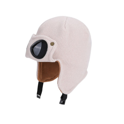 Plusock Sunglasses Ear Protection Beanie - Beige - One Size - image 3