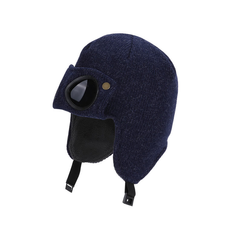 Plusock Sunglasses Ear Protection Beanie - Navy Blue - One Size - image 6