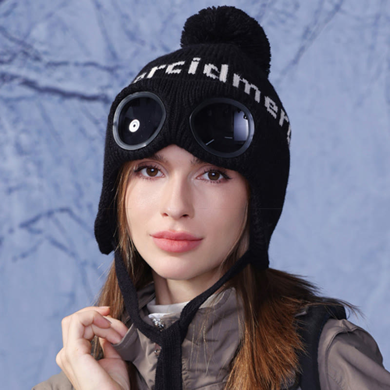 Plusock Windproof Warm Beanie - Black - One Size - image 3