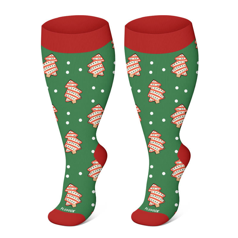 Plusock FREE Today: Plus Size Christmas Compression Socks - C - 4XL - image 8
