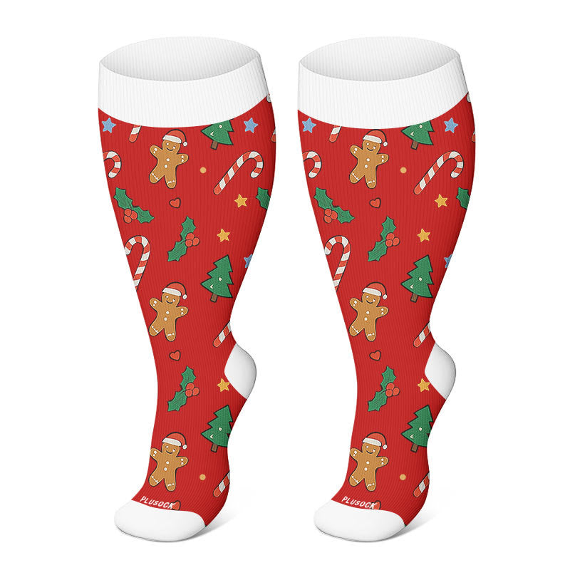 Plusock FREE Today: Plus Size Christmas Compression Socks - A - 4XL - image 6