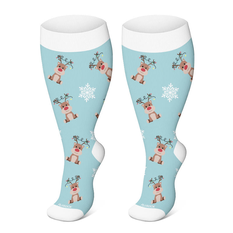 FREE Today: Plus Size Christmas Compression Socks - D - 4XL - image 5