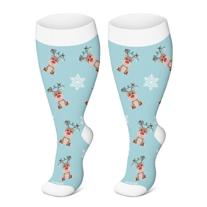 FREE Today: Plus Size Christmas Compression Socks - D - 4XL - image 5