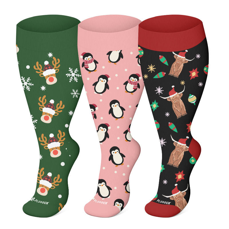 FREE Today: Plus Size Christmas Compression Socks - image 4