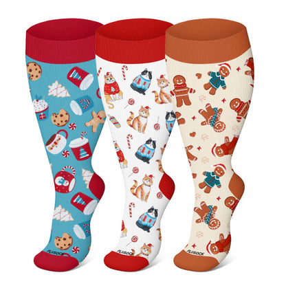 FREE Today: Plus Size Christmas Compression Socks - image 2