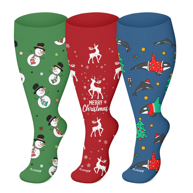 FREE Today: Plus Size Christmas Compression Socks - image 3