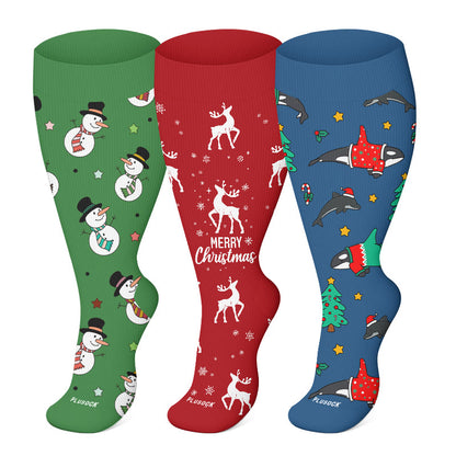 FREE Today: Plus Size Christmas Compression Socks - image 3