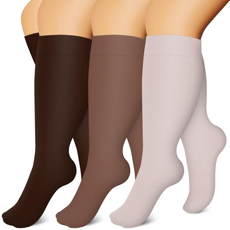 Free Today: Plus Size Light Pink Compression Socks - image 1