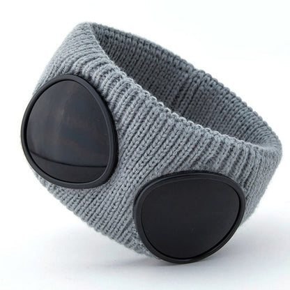Plusock Solid Color Headband With Goggles - Grey - One Size - image 10