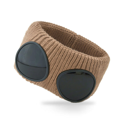 Plusock Solid Color Headband With Goggles - Brown - One Size - image 11