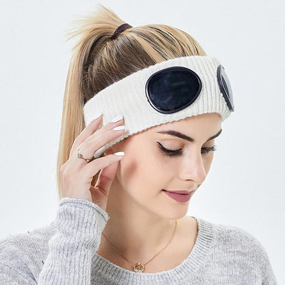 Plusock Solid Color Headband With Goggles - image 5