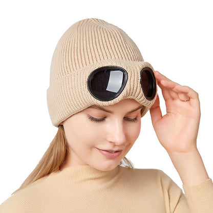 Plusock Keep warm Beanie With Goggles - image 5