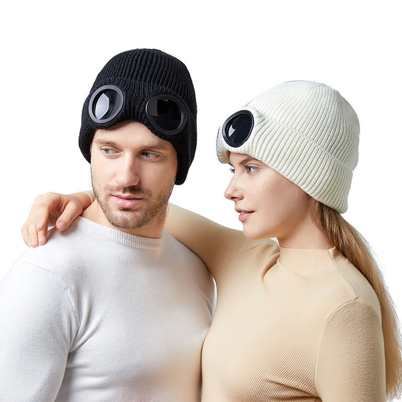 Plusock Keep warm Beanie With Goggles - image 1