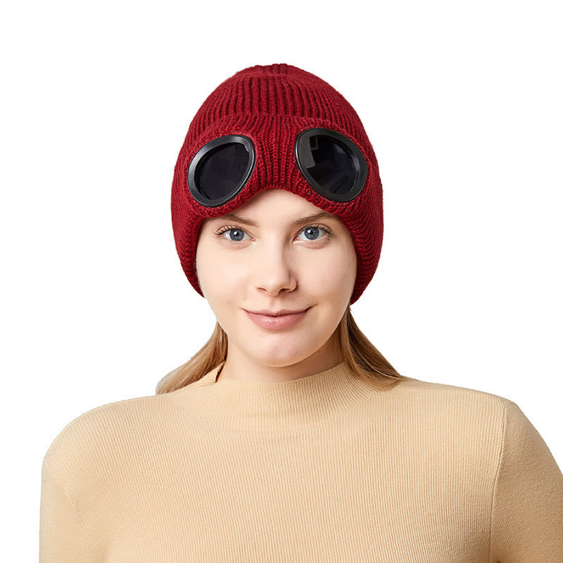 Plusock Keep warm Beanie With Goggles - image 8