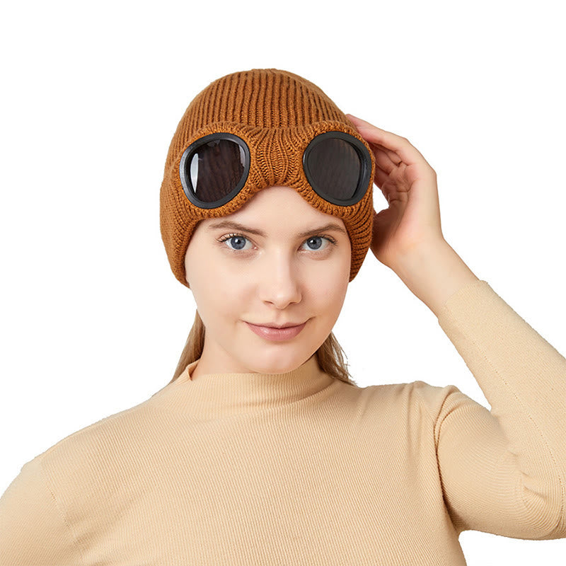 Plusock Keep warm Beanie With Goggles - image 3