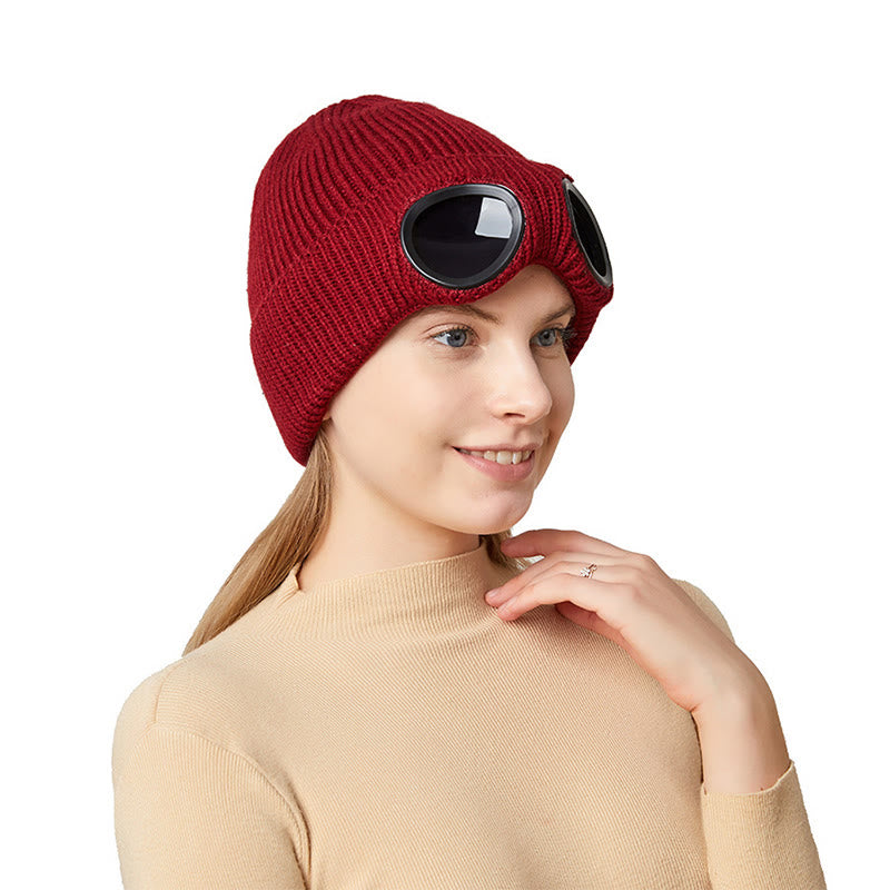 Plusock Keep warm Beanie With Goggles - image 9