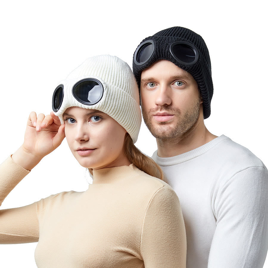 Plusock Keep warm Beanie With Goggles - image 2