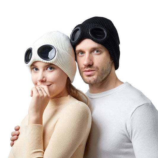 Plusock Keep warm Beanie With Goggles - image 0