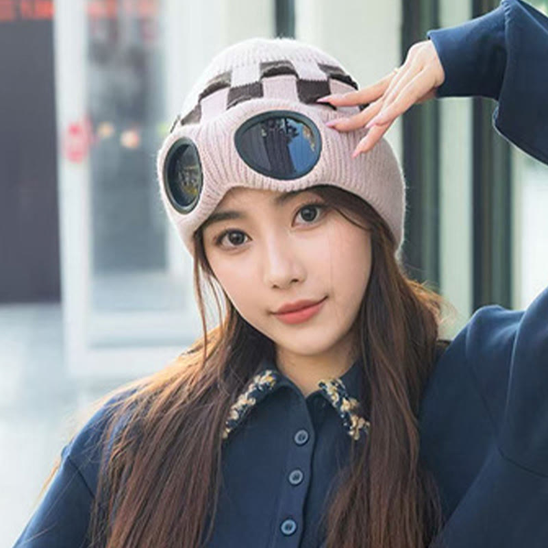 Plusock Grid Soft Beanie With Goggles - image 4