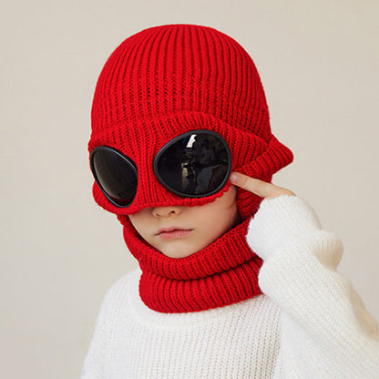 Plusock Unisex Scarf Beanie With Goggles - image 4