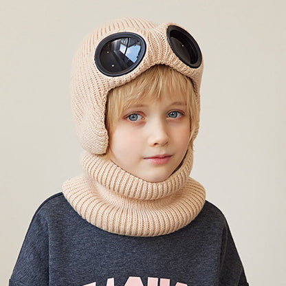 Plusock Unisex Scarf Beanie With Goggles - image 11