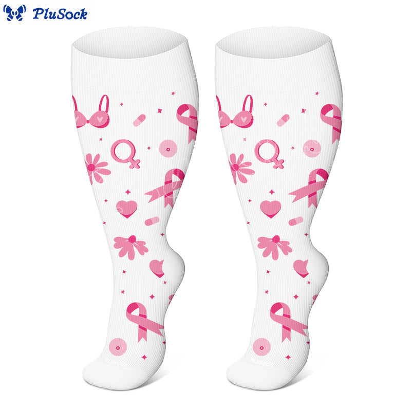 Plusock Plus Size Healthcare Icons Compression Socks(3 Pairs) - image 6