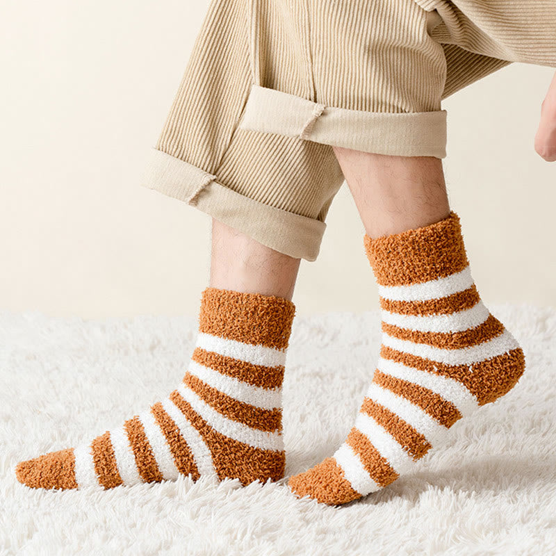 Plusock Soft Wide Stripes Quarter Socks(5 Pairs) - image 3