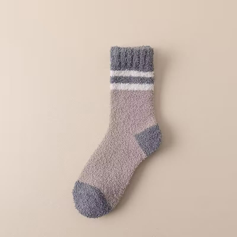 Plusock Fleece Winter Quarter Socks(7 Pairs) - Grey - EU39-44(US6-10) - image 14