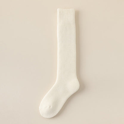 Plusock Cashmere Warm Knee High Socks - White - EU39-44(US6-10) - image 13