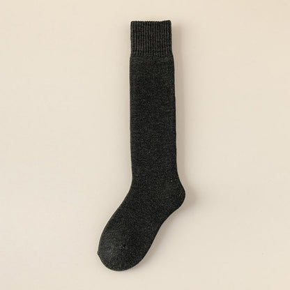 Plusock Cashmere Warm Knee High Socks - Dark Grey - EU39-44(US6-10) - image 18