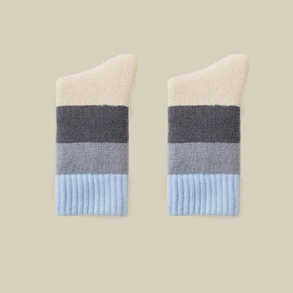 Plusock Extra Thick Cashmere Quarter Socks(4 Pairs) - Blue - EU36-40(US3-7) - image 12