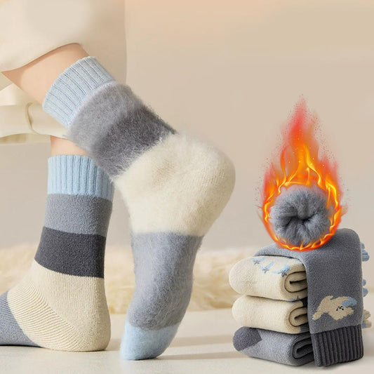 Plusock Extra Thick Cashmere Quarter Socks(4 Pairs) - image 0