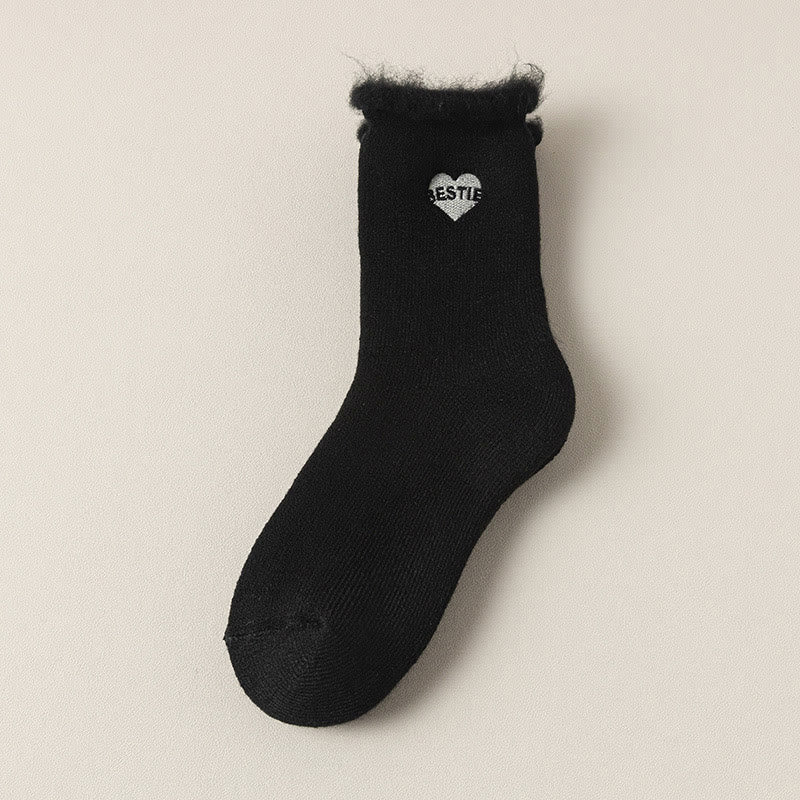 Plusock Full Fleece Quarter Socks(3 Pairs) - Black - EU36-40(US3-7) - image 13