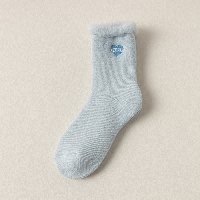 Plusock Full Fleece Quarter Socks(3 Pairs) - Blue - EU36-40(US3-7) - image 14