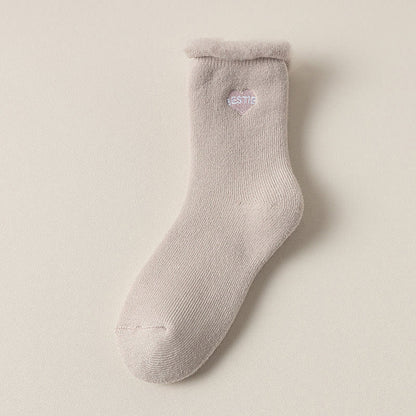 Plusock Full Fleece Quarter Socks(3 Pairs) - Dark Pink - EU36-40(US3-7) - image 10