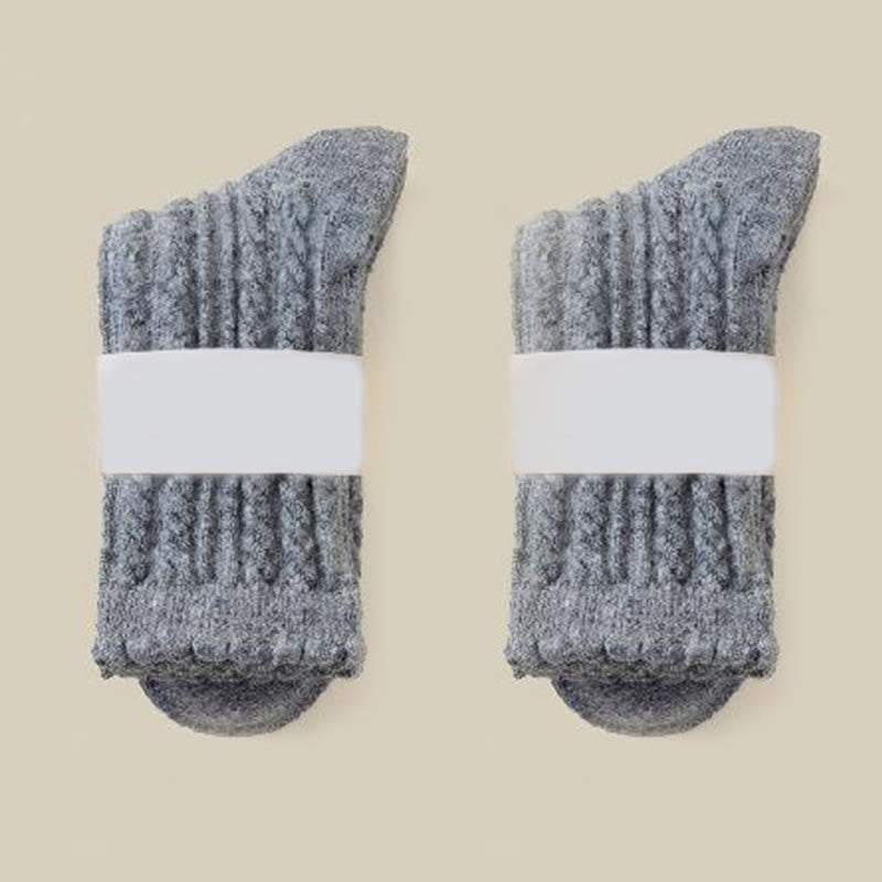 Plusock Plush Soft Quarter Socks(3 Pairs) - Grey - EU36-40(US3-7) - image 11