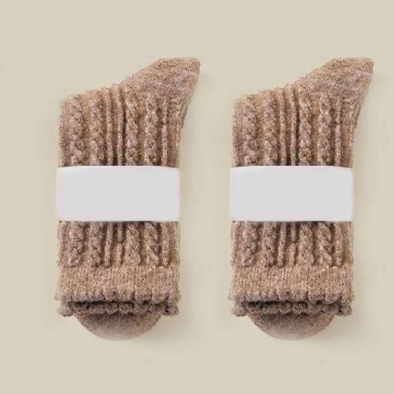 Plusock Plush Soft Quarter Socks(3 Pairs) - Coffee - EU36-40(US3-7) - image 10