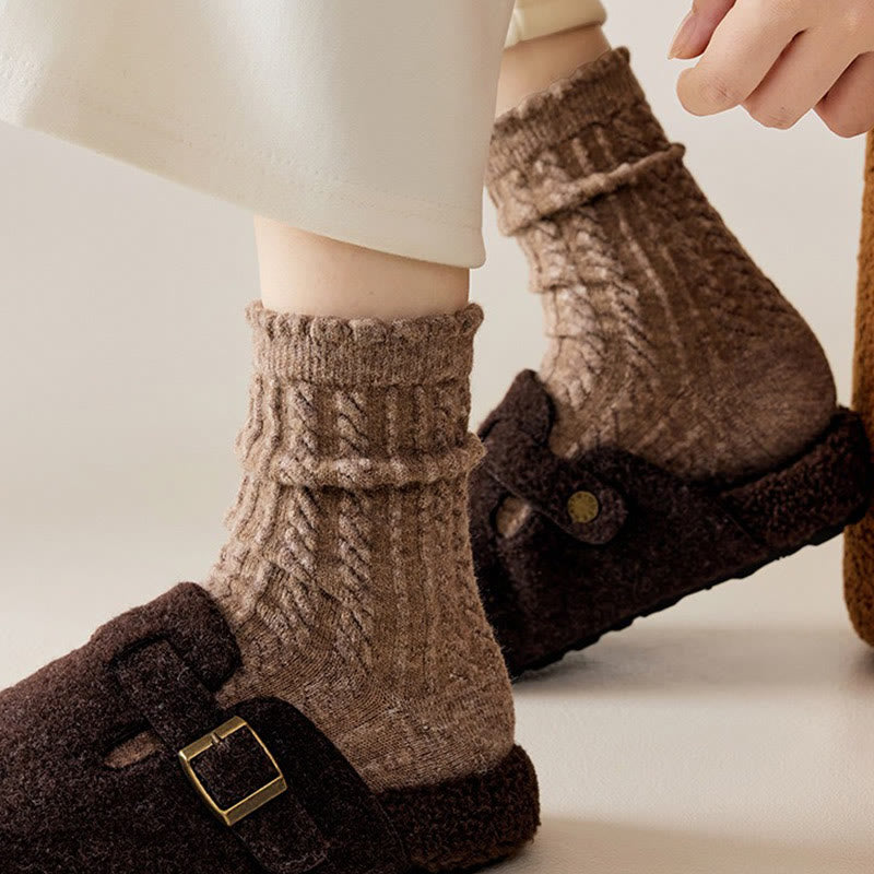 Plusock Plush Soft Quarter Socks(3 Pairs) - image 4