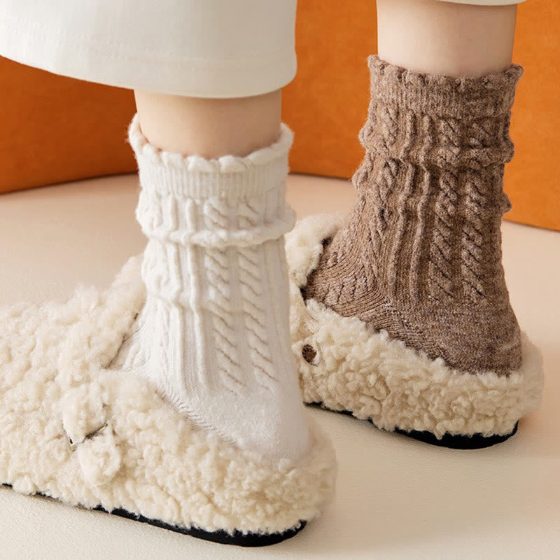 Plusock Plush Soft Quarter Socks(3 Pairs) - image 5