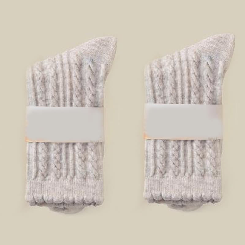 Plusock Plush Soft Quarter Socks(3 Pairs) - Apricot - EU36-40(US3-7) - image 16