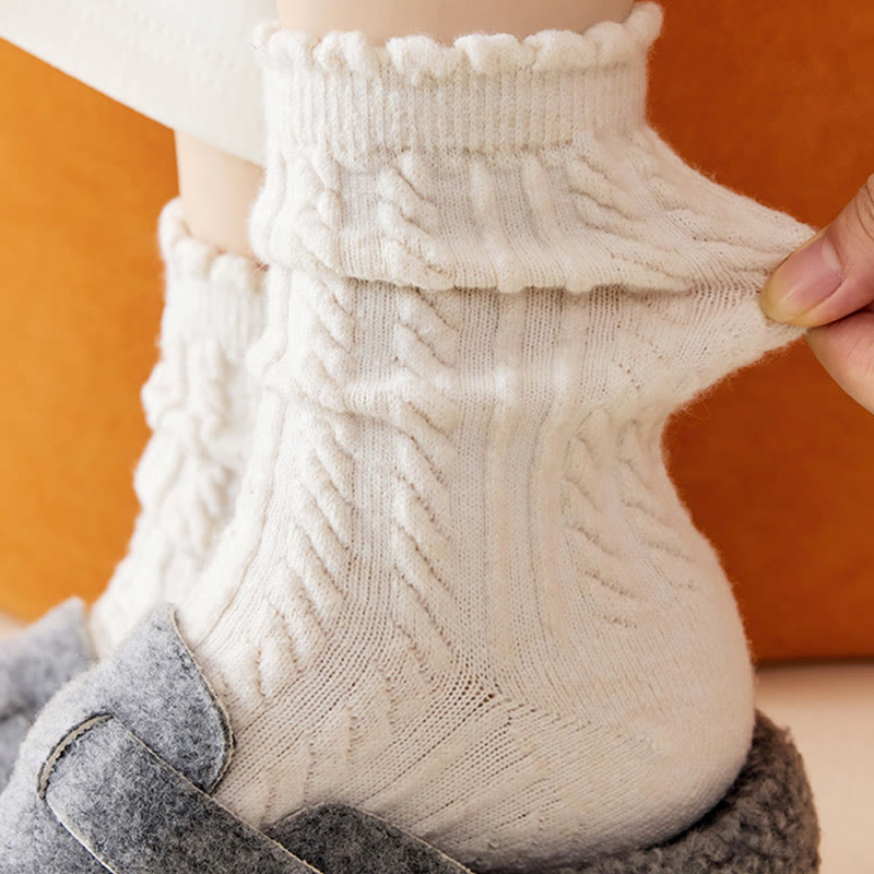 Plusock Plush Soft Quarter Socks(3 Pairs) - image 3