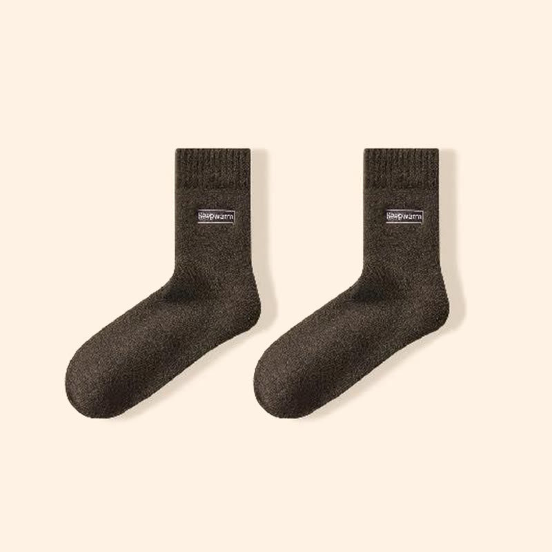 Plusock Keep Warm Quarter Socks(4 Pairs) - Army Green - EU39-44(US6-10) - image 15