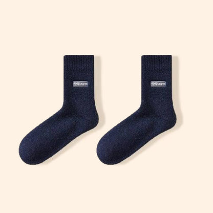 Plusock Keep Warm Quarter Socks(4 Pairs) - Navy Blue - EU39-44(US6-10) - image 16