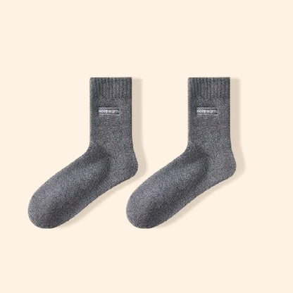 Plusock Keep Warm Quarter Socks(4 Pairs) - Dark Grey - EU39-44(US6-10) - image 18