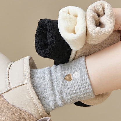 Plusock Heart Pattern Quarter Socks(3 Pairs) - image 9