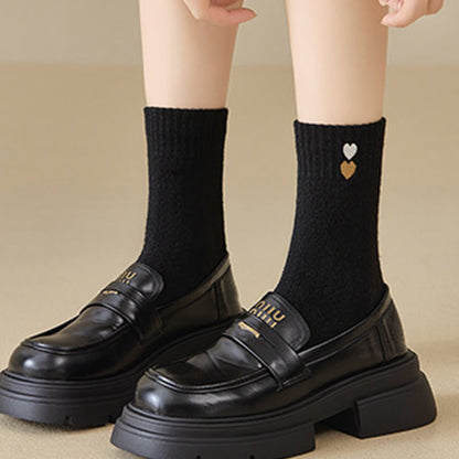 Plusock Heart Pattern Quarter Socks(3 Pairs) - image 8