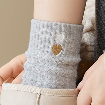 Plusock Heart Pattern Quarter Socks(3 Pairs) - image 4