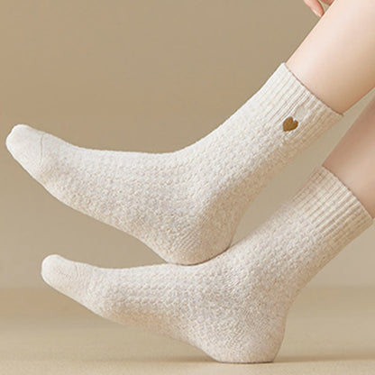 Plusock Heart Pattern Quarter Socks(3 Pairs) - image 3