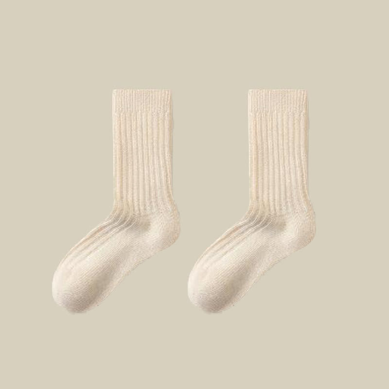 Plusock Cozy Sheep Wool Quarter Socks(3 Pairs) - Beige - EU39-44(US6-10) - image 10